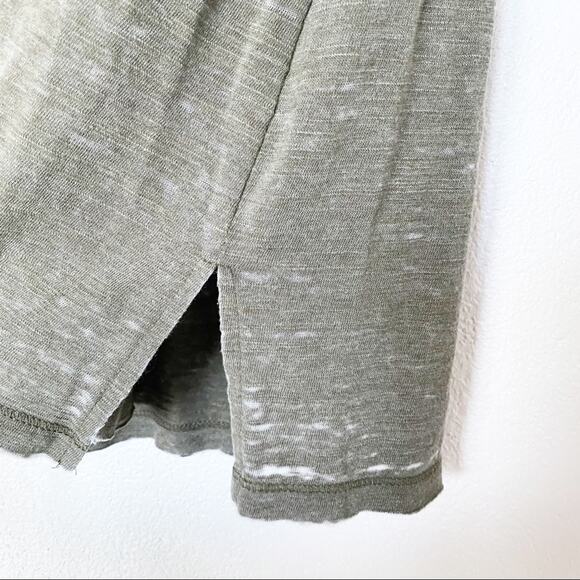 Lucky Brand Army Green Burnout Cutout Tank Size Small - Picture 6 of 8